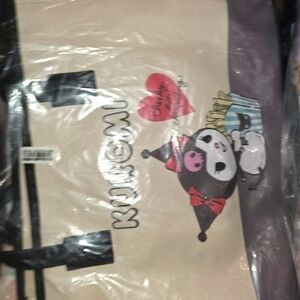 Kuromi Tote Bag with Heart Design